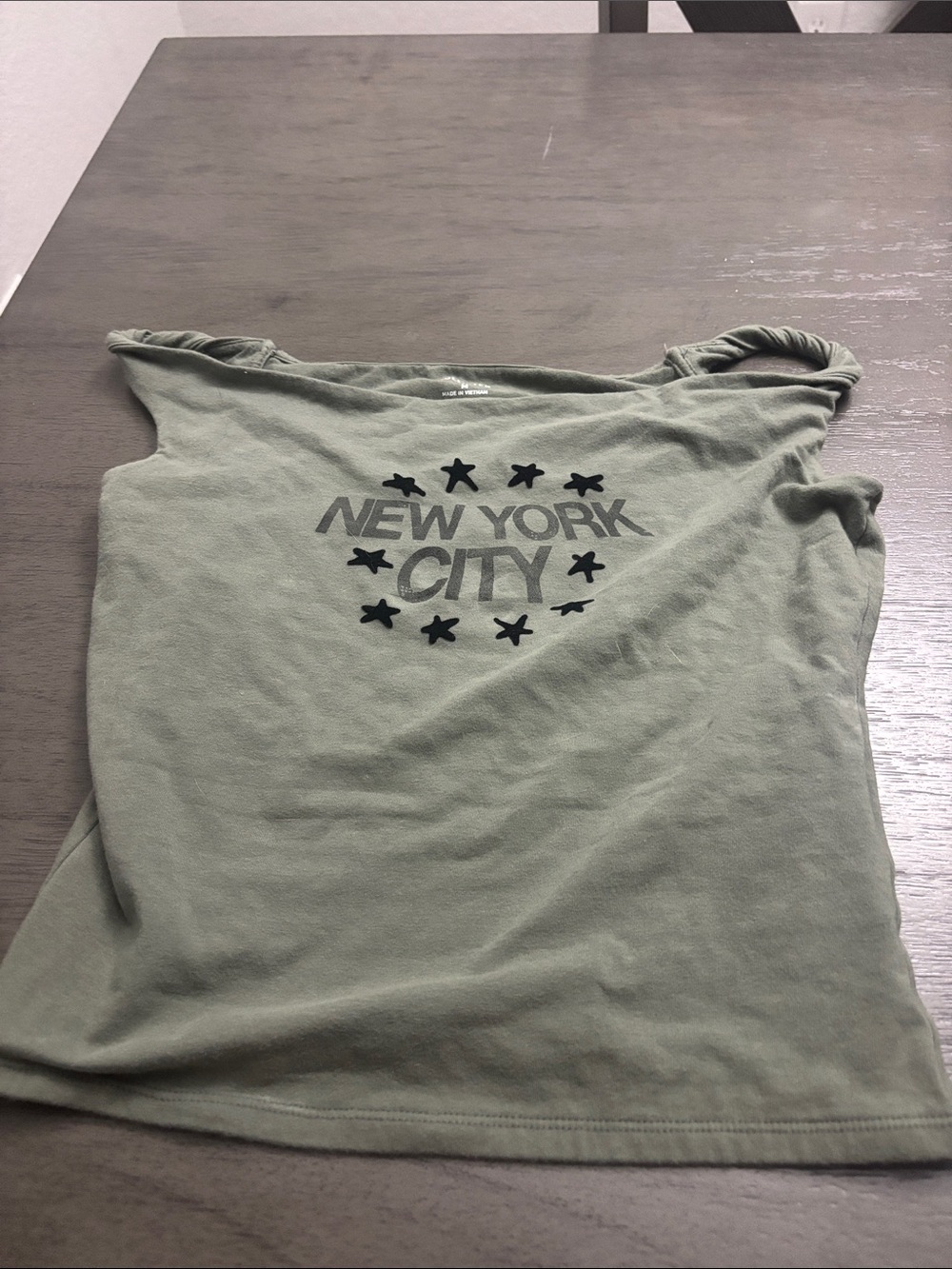 Hollister Olive Green NEW YORK CITY Graphic Tank